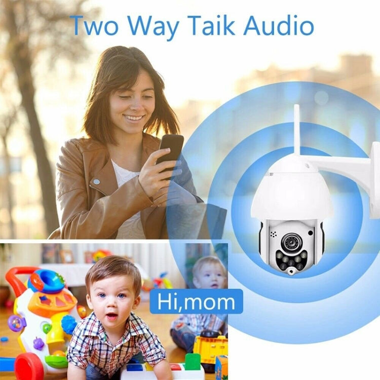 Wireless Surveillance Camera HD PTZ Home Security Outdoor IP66 Waterproof Network Dome Camera, Support Night Vision & Motion Detection & TF Card, US Plug, 2.0 MP Wireless Surveillance Camera HD PTZ Home Security Outdoor IP66 Waterproof Network Dome Camera, Support Night Vision & Motion Detection & TF Card, US Plug, 2.0 MP